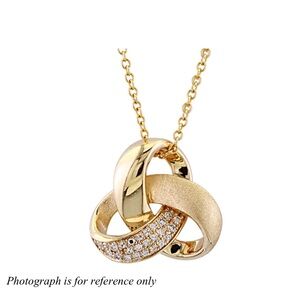 Effy Yellow Gold Celtic Love Knot Necklace